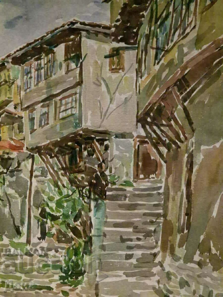 Grigor Naydenov watercolor 1968. - 6 Grigor Naydenov watercolor 1968. - 6