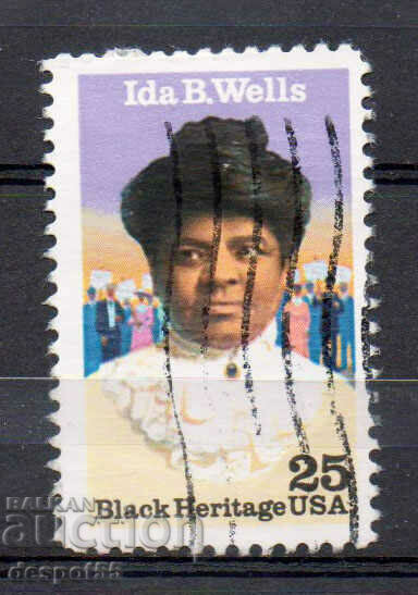 1990. Η.Π.Α. Black Heritage - Ida B. Wells.
