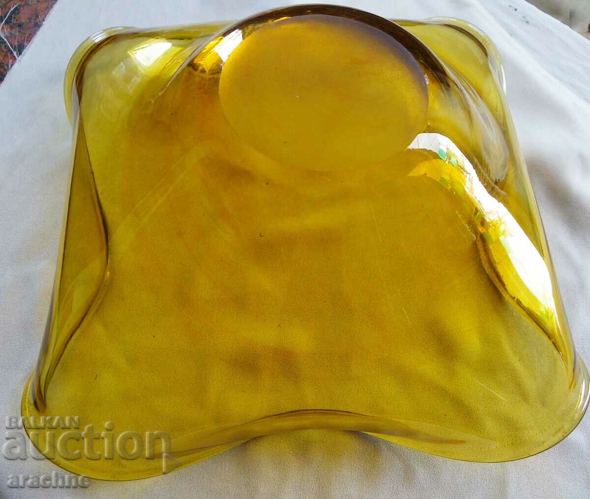 Δημοπρασία Γυάλινο πορτοκαλί φρουτιέρα Δημοπρασία Γυάλινο πορτοκαλί φρουτιέρα