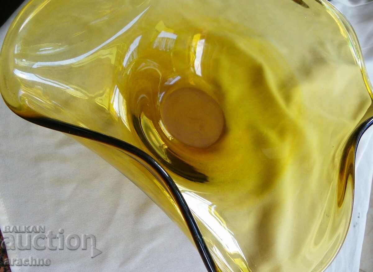 Γυάλινο πορτοκαλί φρουτιέρα - 5 Γυάλινο πορτοκαλί φρουτιέρα - 5