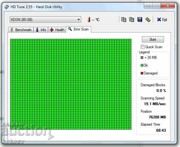 Auction Hard disk HDD 80GB 2.5" Hitachi HTS541080G9SA00 5400/8 Auction Hard disk HDD 80GB 2.5" Hitachi HTS541080G9SA00 5400/8