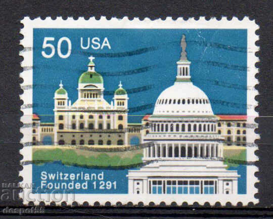 1991. USA. Founding of Switzerland.