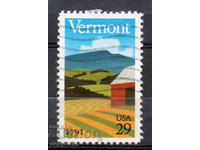 1991. SUA. Bicentenarul statului Vermont.