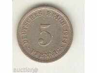 Γερμανία 5 Pfennig 1914 A
