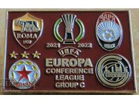 Insigna clubului de fotbal CSKA - Liga de conferințe 2021/22