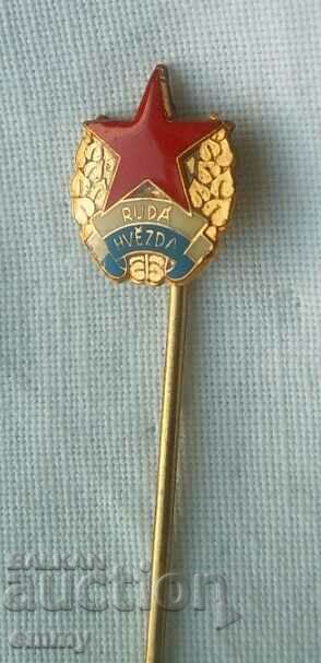 Football badge FC Ruda Hvezda/Red Star - Czechoslovakia