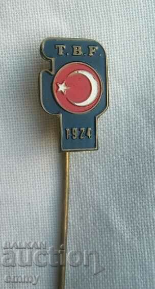 Old sport badge Boxing Federation - Turkey with price 4.00 BGN | € 2.05 Old sport badge Boxing Federation - Turkey with price 4.00 BGN | € 2.05