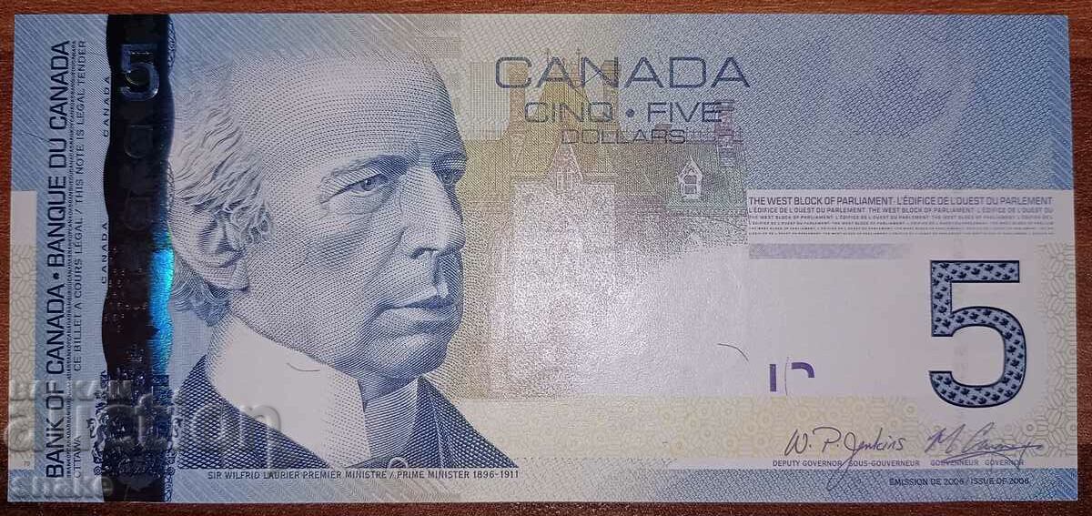 Canada 5 dolari 2008