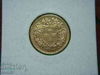 20 Francs 1906 Switzerland (Швейцария) - XF/AU (злато)