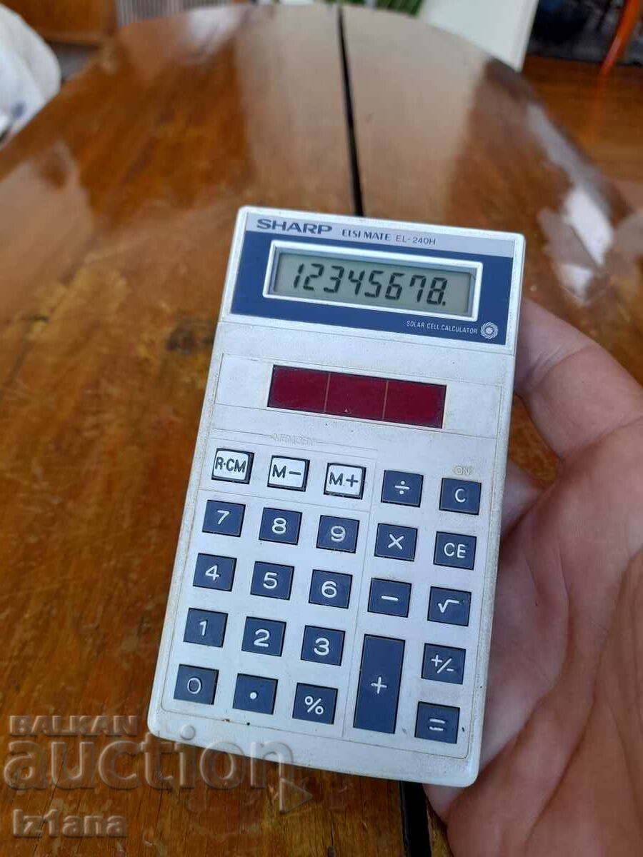 Old Sharp Elsi Mate EL 240H calculator with price 10.00 BGN | € 5.11 Old Sharp Elsi Mate EL 240H calculator with price 10.00 BGN | € 5.11