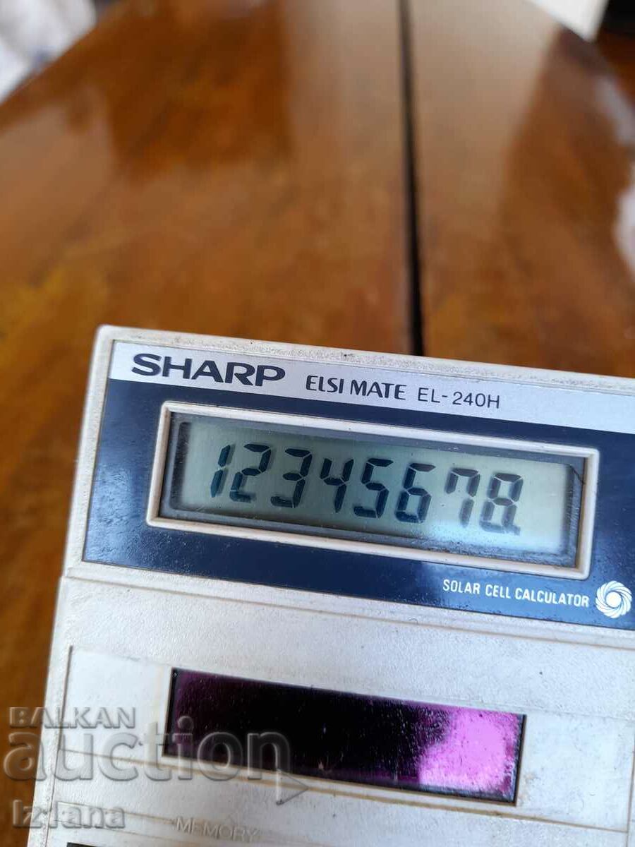 Auction Old Sharp Elsi Mate EL 240H calculator Auction Old Sharp Elsi Mate EL 240H calculator
