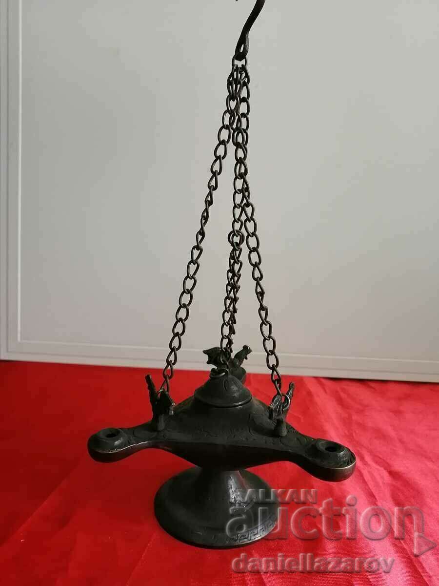 Antique Bronze OTTOMAN Oil Lamp Triple with price 180.00 BGN | € 92.03 Antique Bronze OTTOMAN Oil Lamp Triple with price 180.00 BGN | € 92.03