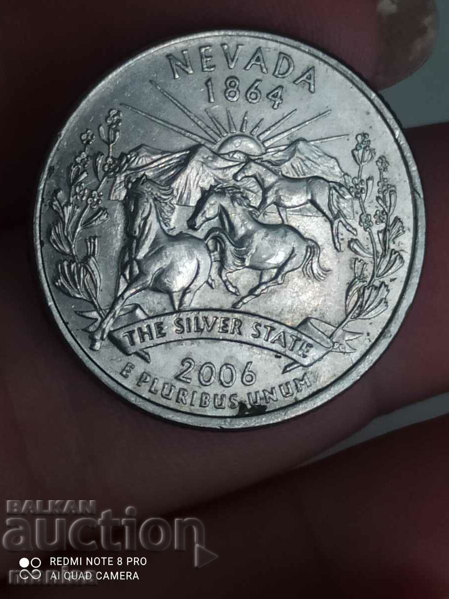 Delivery of Quarter Dollar 2006 USA Nevada