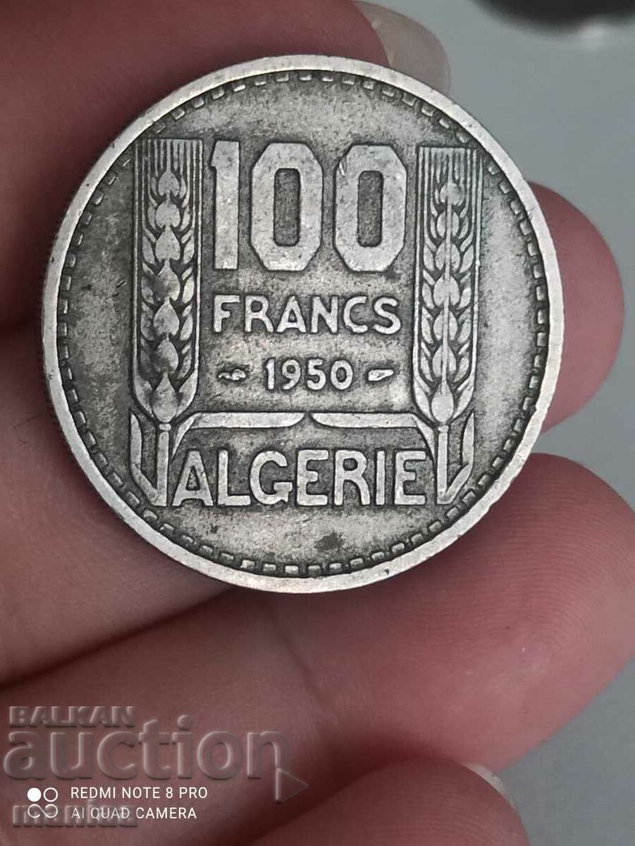 Auction 100 francs 1950 Algeria Auction 100 francs 1950 Algeria