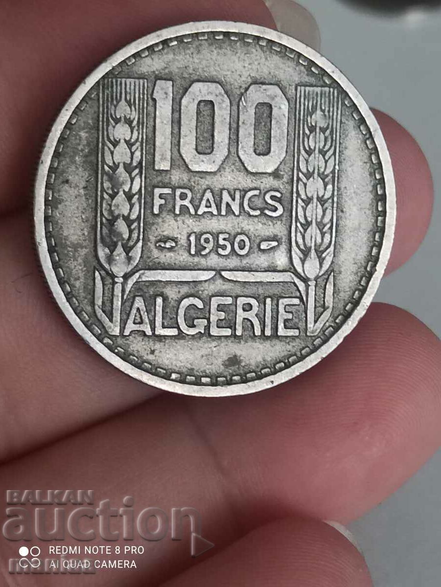 100 de franci 1950 Algeria