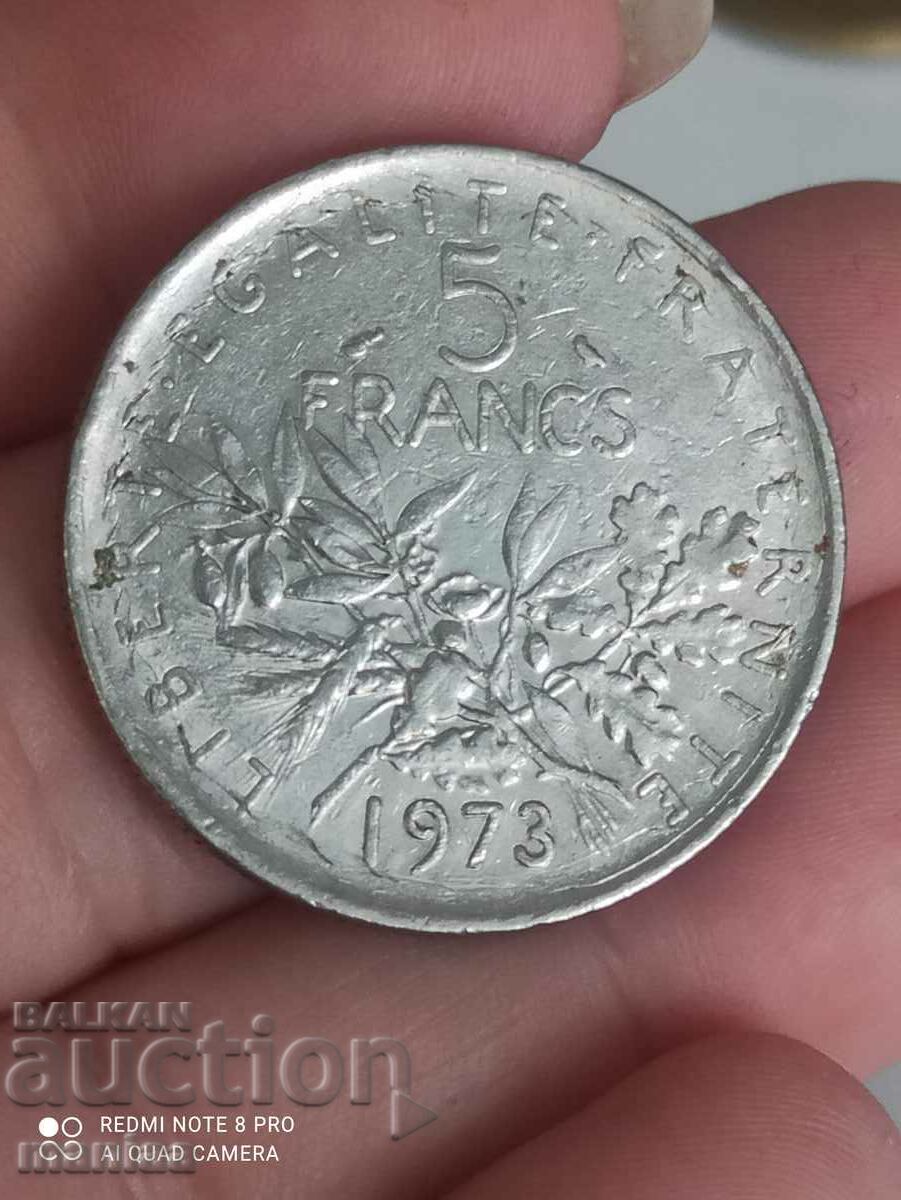 5 francs 1973 with price 3.99 BGN | € 2.04 5 francs 1973 with price 3.99 BGN | € 2.04