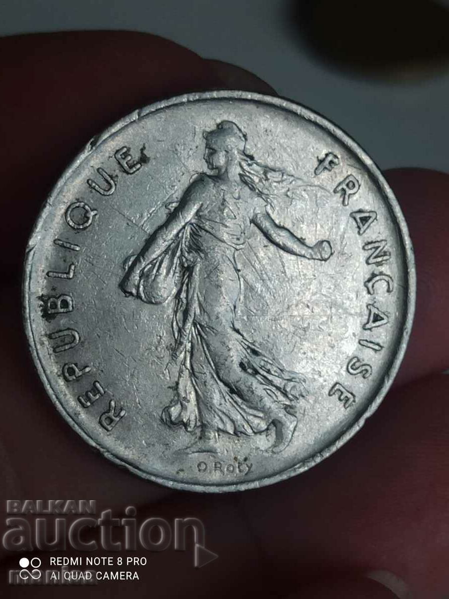 Delivery of 5 francs 1973 Delivery of 5 francs 1973