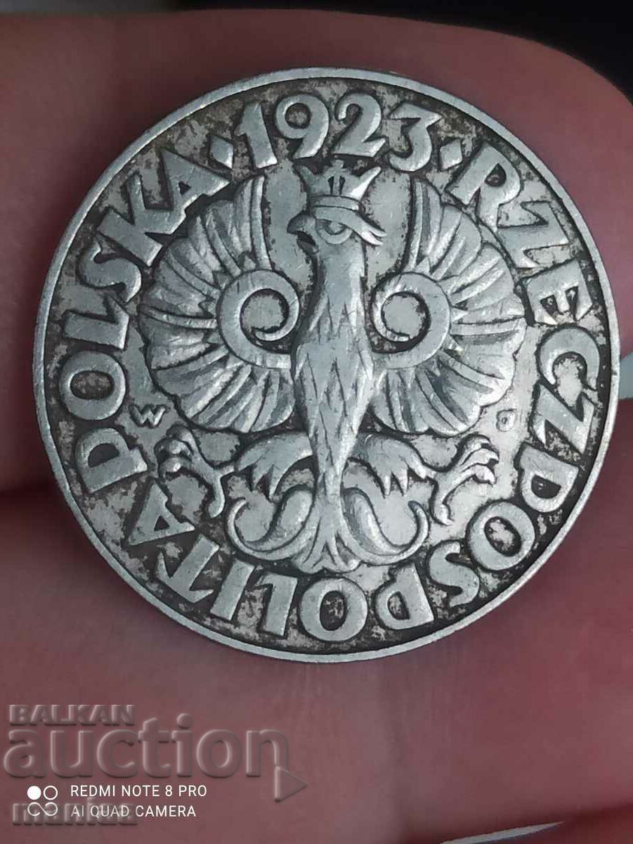 50 pennies 1923 Poland with price 4.99 BGN | € 2.55 50 pennies 1923 Poland with price 4.99 BGN | € 2.55