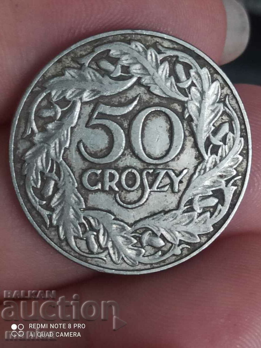 Delivery of 50 pennies 1923 Poland Delivery of 50 pennies 1923 Poland