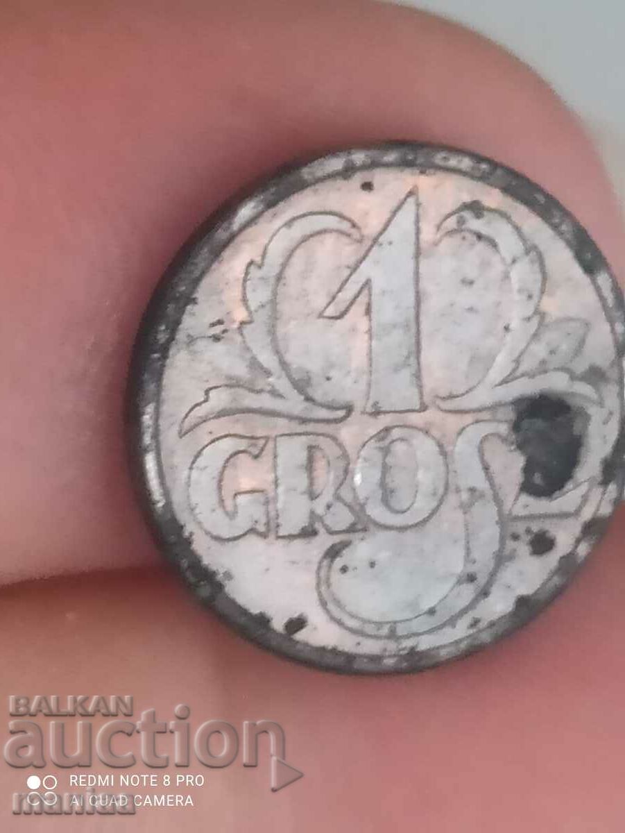 Auction 1 groszy 1939 Poland Auction 1 groszy 1939 Poland