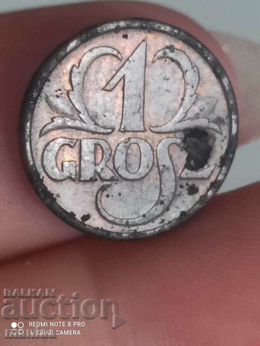 1 groszy 1939 Πολωνία