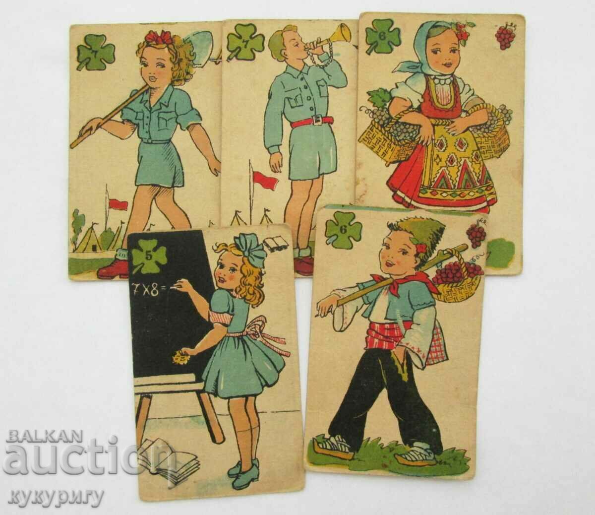 Auction Pretty old Black Peter playing cards Auction Pretty old Black Peter playing cards