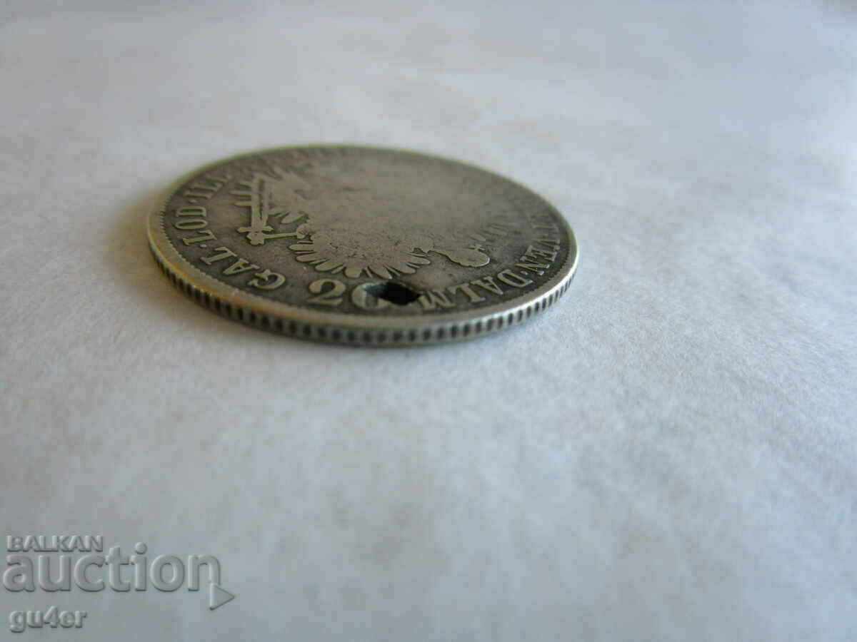 Licitație ❗❗Monedă rară din argint 1838 6,19 g., din bijuterii, ORIGINAL❗❗