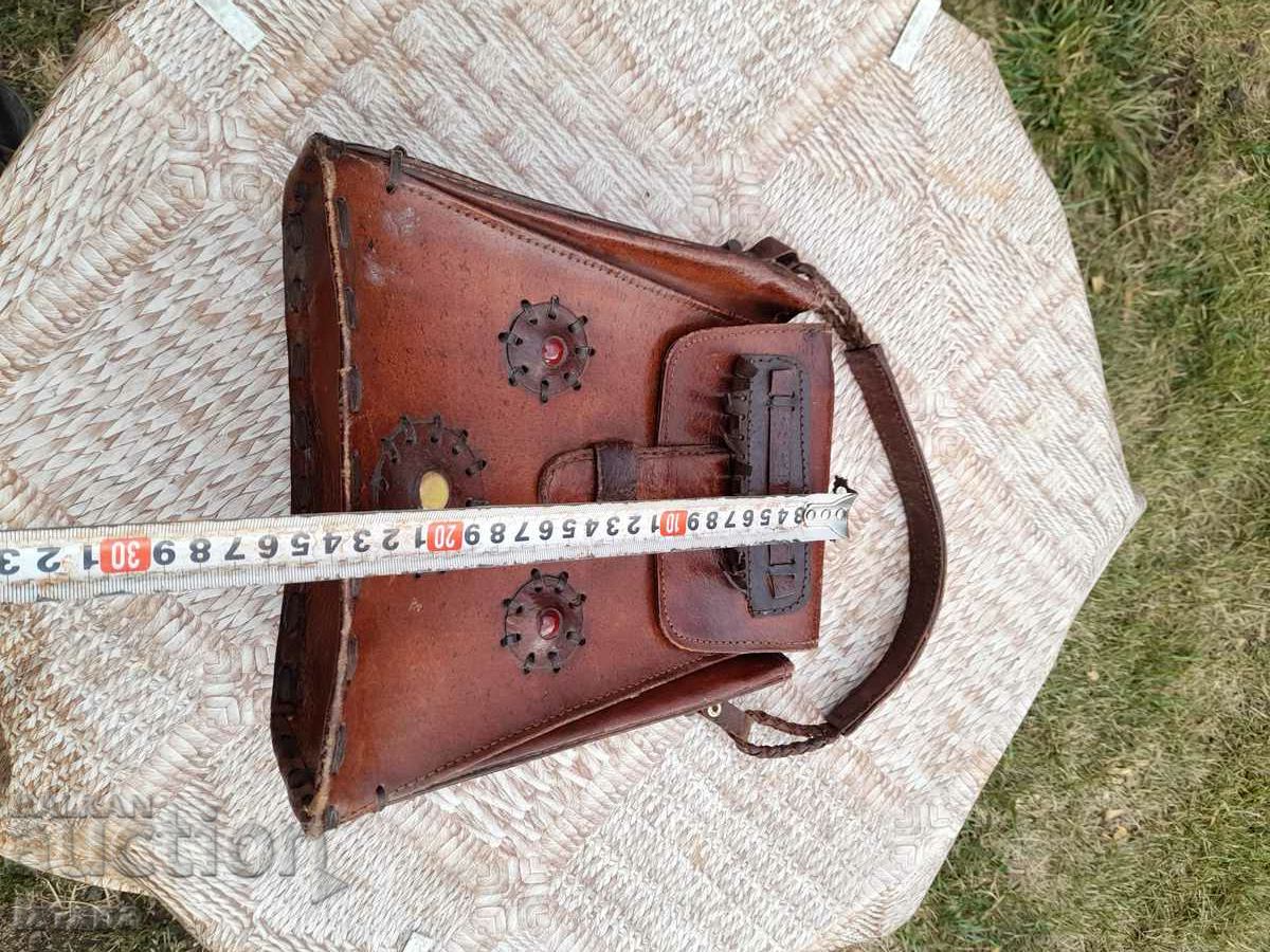 Livrarea doamnelor vechi sac din piele