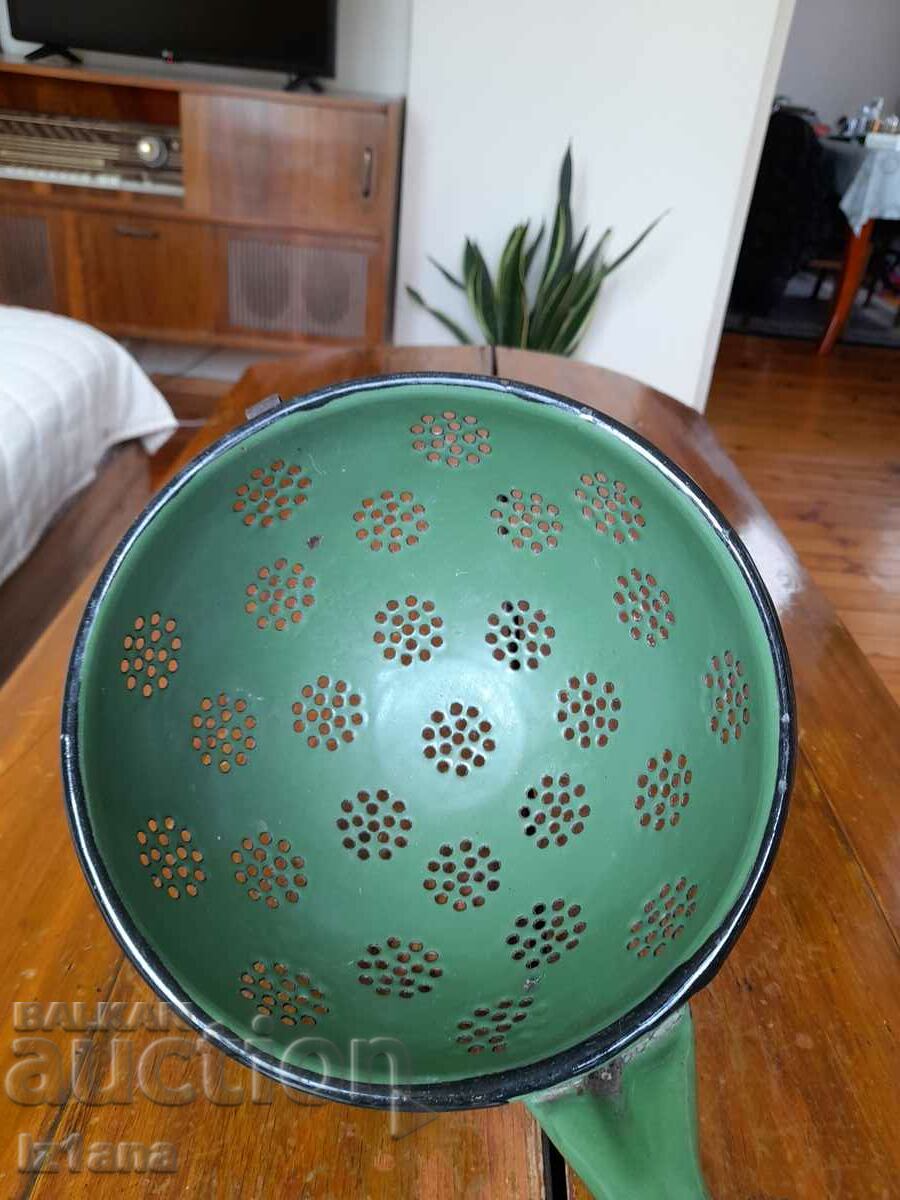 Old enamel colander, colander with price 35.00 BGN | € 17.90