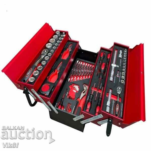 Folding metal tool case 85 pieces / with price 145.50 BGN | € 74.39 Folding metal tool case 85 pieces / with price 145.50 BGN | € 74.39