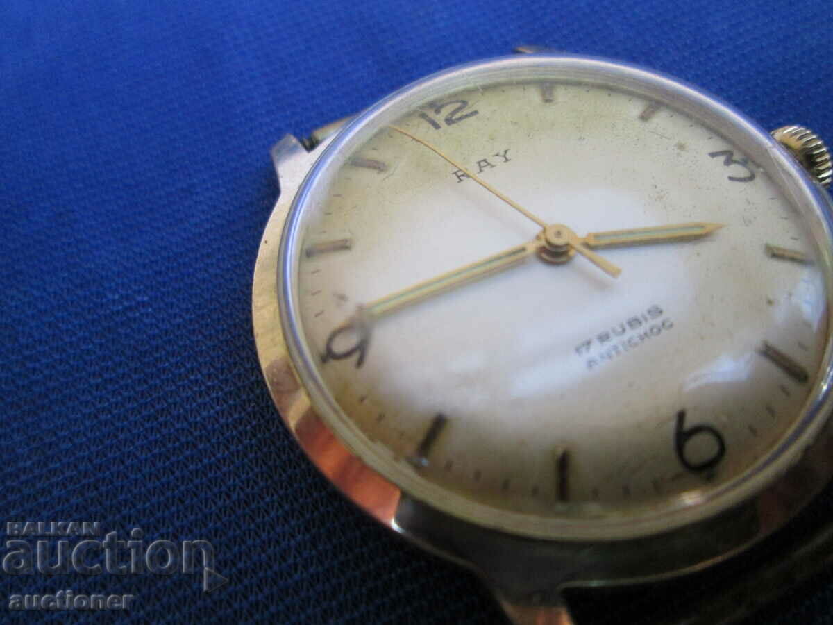 РЪЧЕН МЕХАНИЧЕН ЧАСОВНИК RAY ANTICHOC 17 RUBIS с цена 100.00 лв. | € 51.13 РЪЧЕН МЕХАНИЧЕН ЧАСОВНИК RAY ANTICHOC 17 RUBIS с цена 100.00 лв. | € 51.13