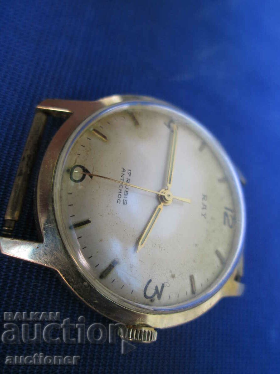 РЪЧЕН МЕХАНИЧЕН ЧАСОВНИК RAY ANTICHOC 17 RUBIS - 5 РЪЧЕН МЕХАНИЧЕН ЧАСОВНИК RAY ANTICHOC 17 RUBIS - 5