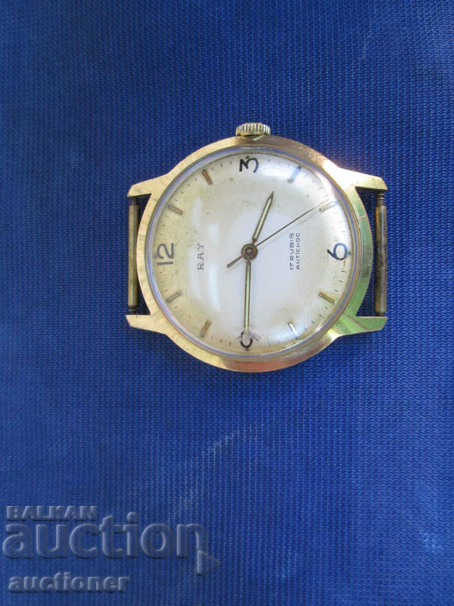 РЪЧЕН МЕХАНИЧЕН ЧАСОВНИК RAY ANTICHOC 17 RUBIS - 6 РЪЧЕН МЕХАНИЧЕН ЧАСОВНИК RAY ANTICHOC 17 RUBIS - 6