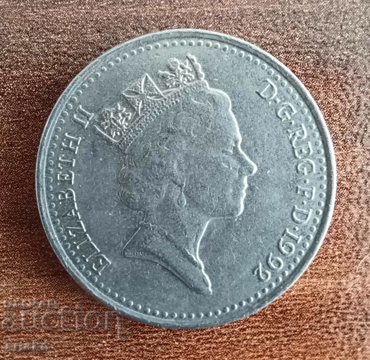Great Britain 10 pence 1992 with price 0.55 BGN | € 0.28 Great Britain 10 pence 1992 with price 0.55 BGN | € 0.28