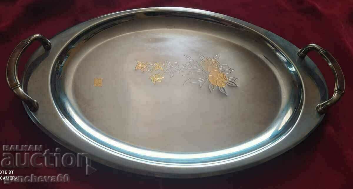 Tray with handles, serving tray 24K GOLD - 5 Tray with handles, serving tray 24K GOLD - 5