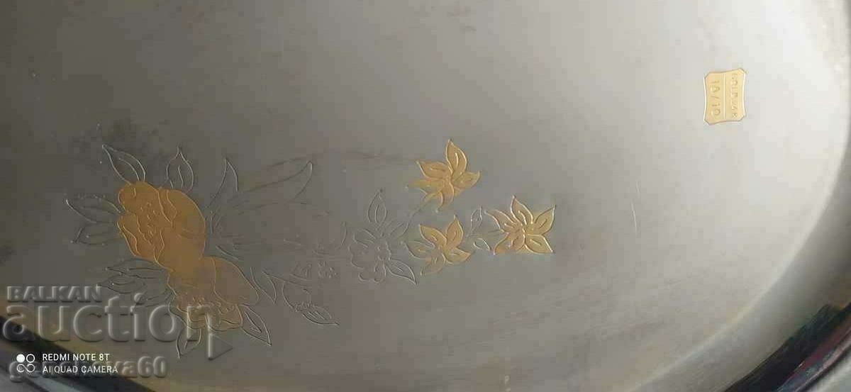 Tray with handles, serving tray 24K GOLD - 7 Tray with handles, serving tray 24K GOLD - 7