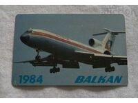 BGA "BALKAN" TU-154 CALENDAR 1984