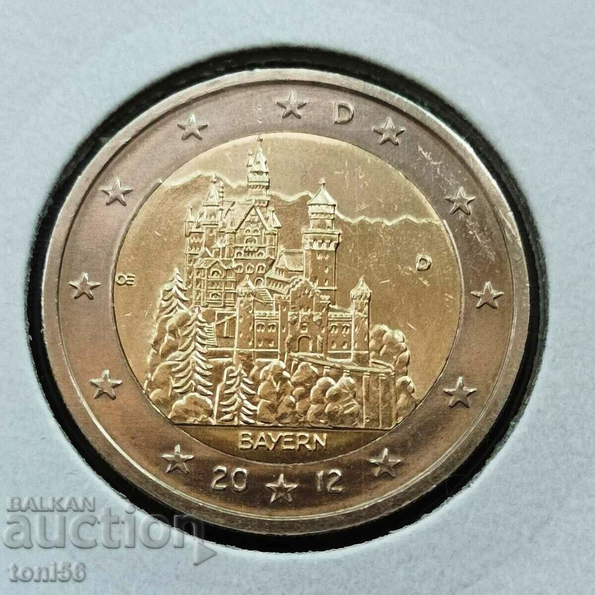 Германия 2 евро 2012 - Байерн