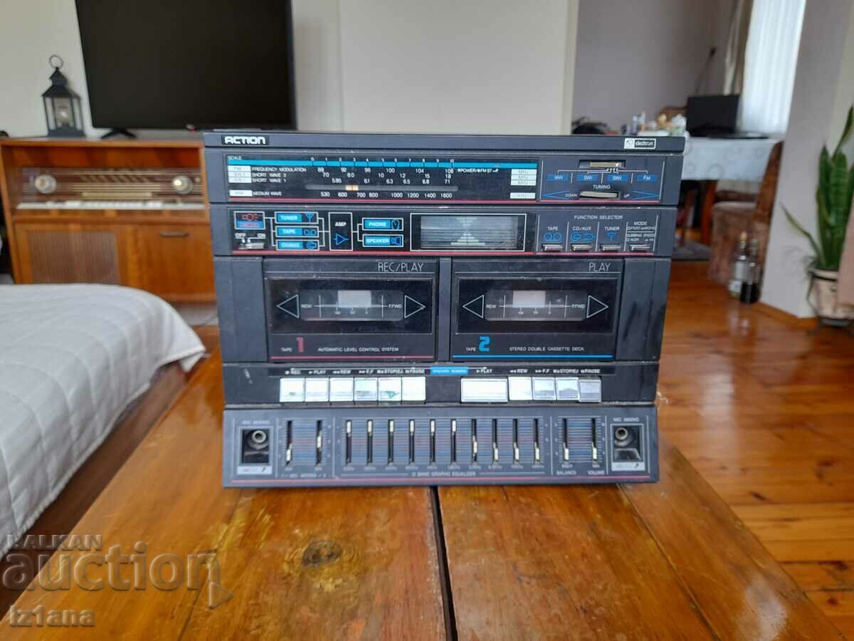 Old ACTION radio cassette player Old ACTION radio cassette player
