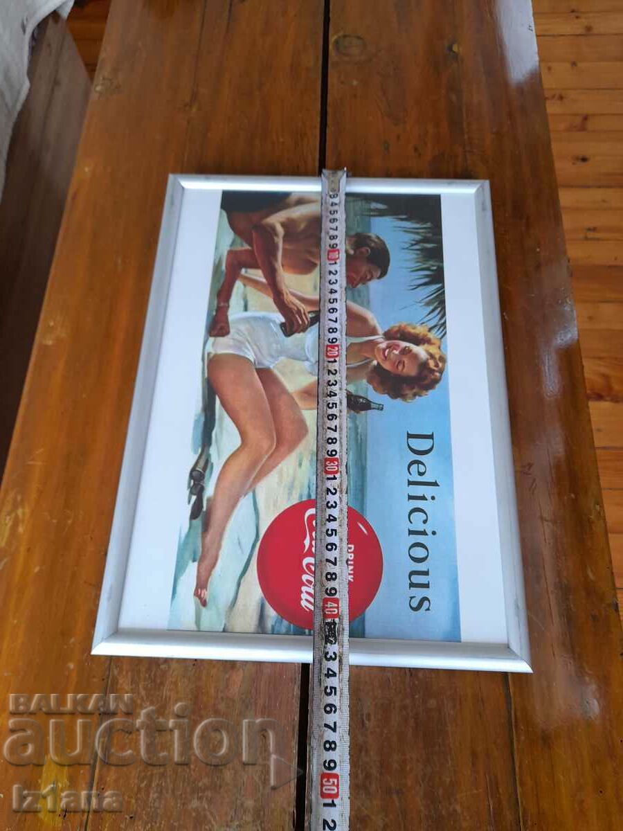 Auction Old Coca Cola advertising picture, Coca Cola Auction Old Coca Cola advertising picture, Coca Cola