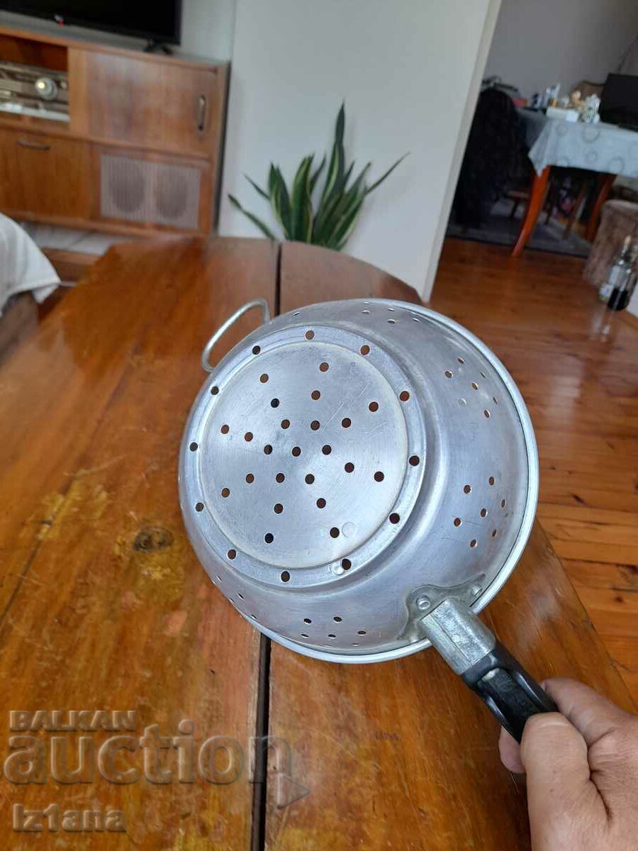 Delivery of Old aluminum strainer, colander Delivery of Old aluminum strainer, colander