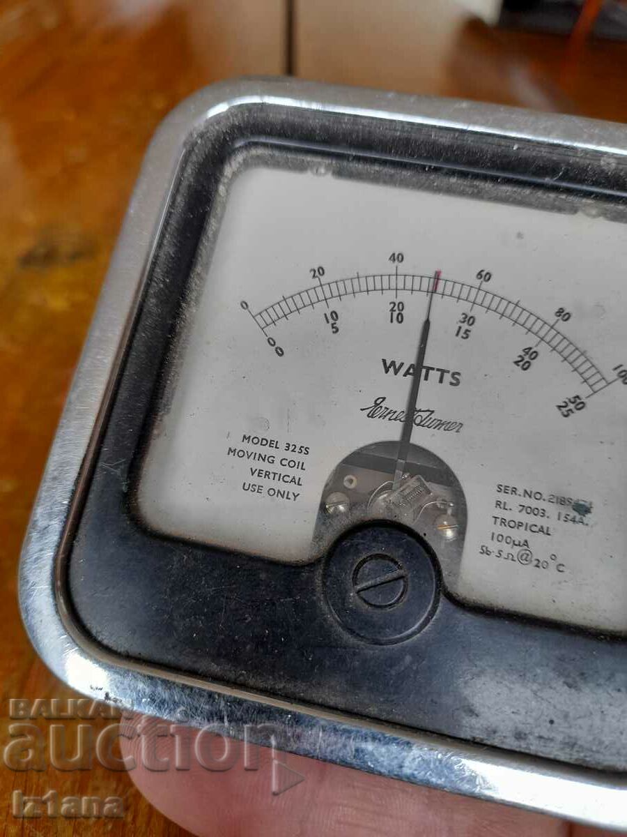 Auction Old Wattmeter Auction Old Wattmeter