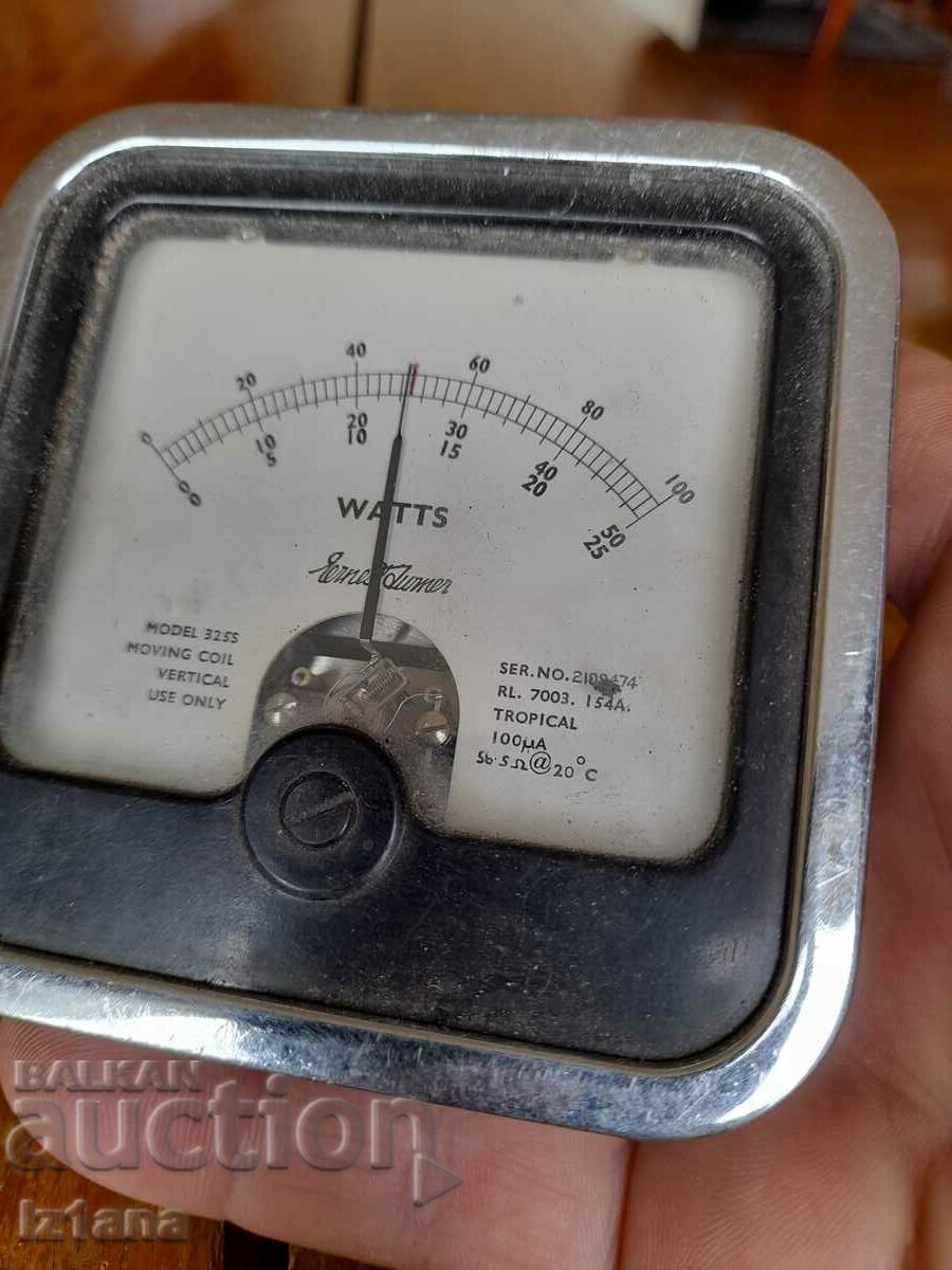 Delivery of Old Wattmeter Delivery of Old Wattmeter