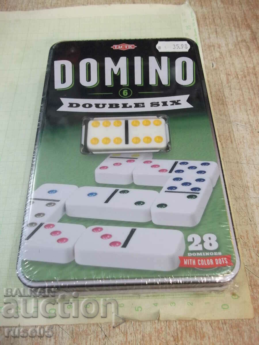 Auction "TACTIC DOMINO 6 DOUBLE SIX" game new in metal box Auction "TACTIC DOMINO 6 DOUBLE SIX" game new in metal box