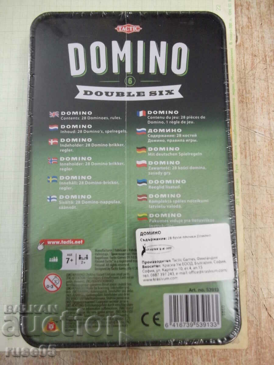"TACTIC DOMINO 6 DOUBLE SIX" game new in metal box - 5 "TACTIC DOMINO 6 DOUBLE SIX" game new in metal box - 5