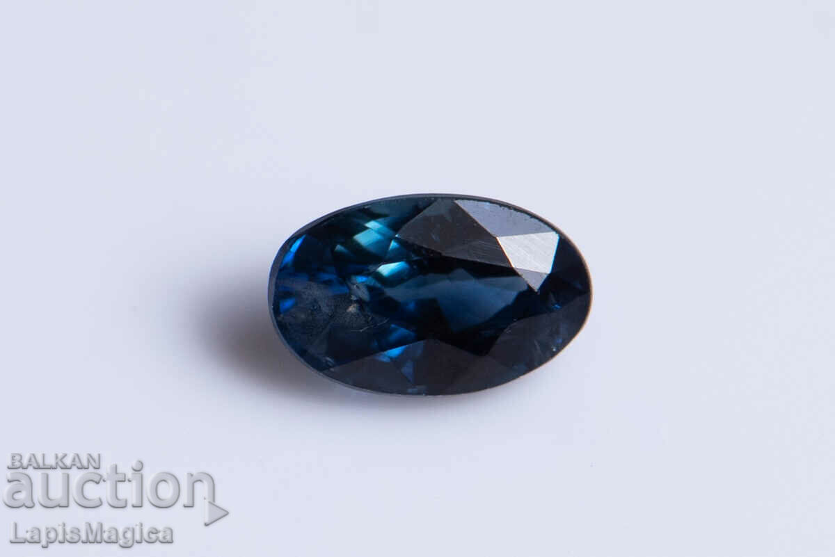 Blue sapphire 0.37ct heated oval cut
