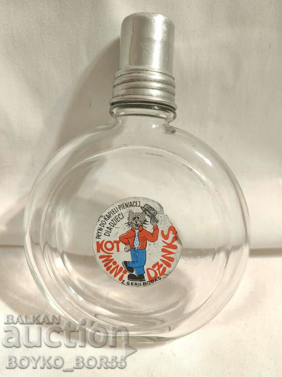Vintage Pocket Flat Bottle Gin Alcohol Bottle