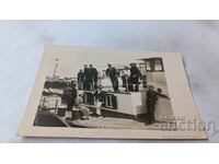 Photo Men and women officers on a steamer
