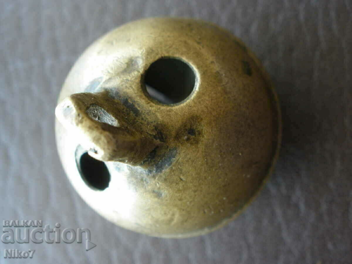 Παλιά, χάλκινη κουδουνίστρα (καμπάνα, παλαμάκια). με τιμή € 9.99 | 19.54 BGN