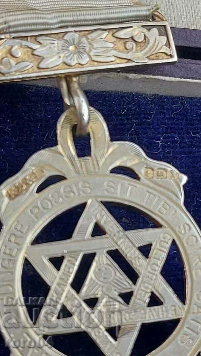 MASONIC ORDER - MEDAL - SILVER - 6 MASONIC ORDER - MEDAL - SILVER - 6